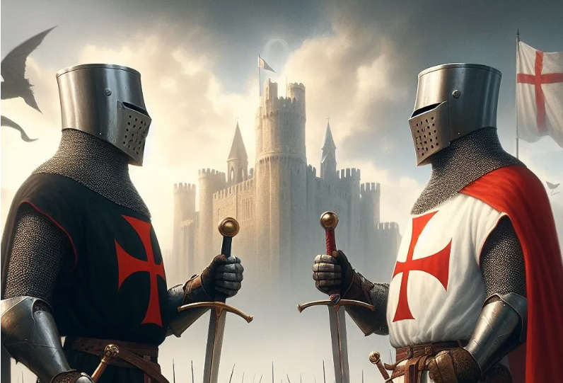 Difference between the Knights Templar and Knights Hospitaller