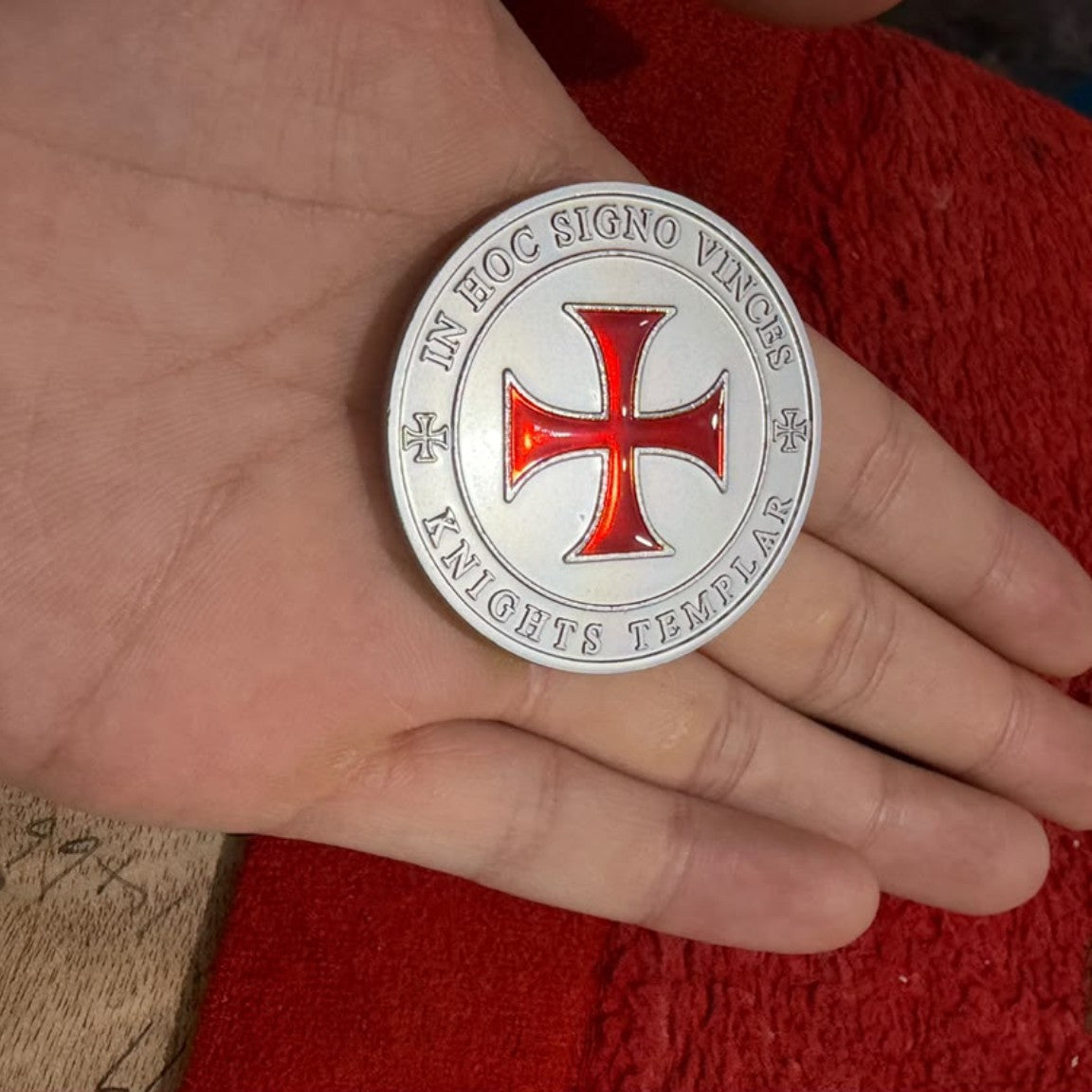 The Templar Discipline Gift Bundle – Hardcover Book, Challenge Coin, Dog Tag & Metal Sticker Set