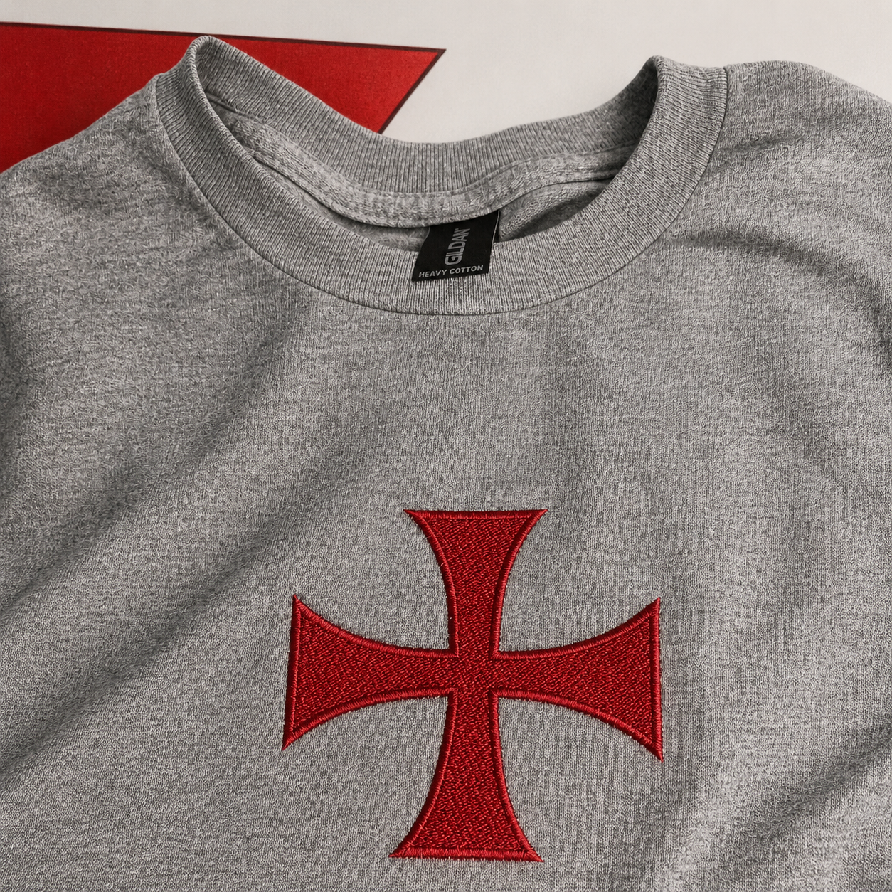 Templar Cross Embroidered Tee
