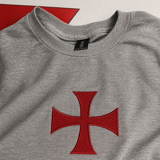 Templar Cross Embroidered Tee