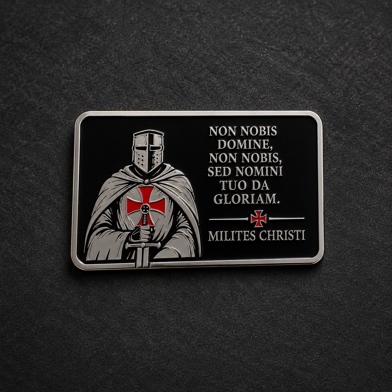 Knights Templar Aluminum Sticker Set – 5-Piece Collection